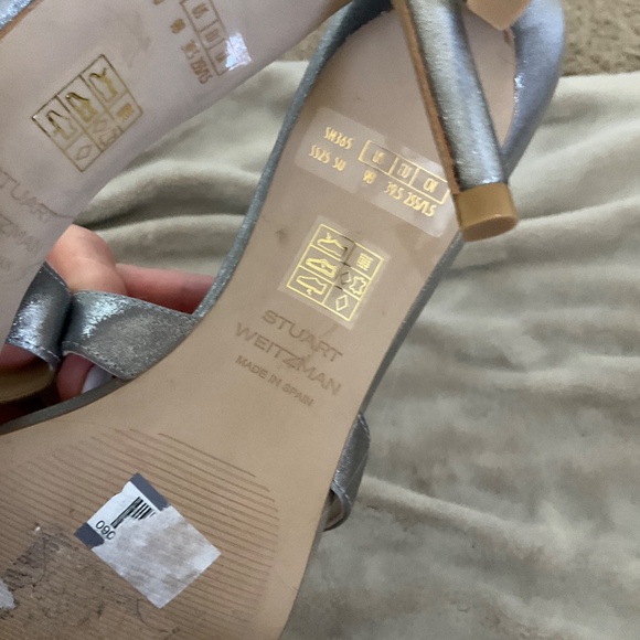 Stuart Weitzman Soiree Sleek 75 Satin Sandal - Picture 6 of 7